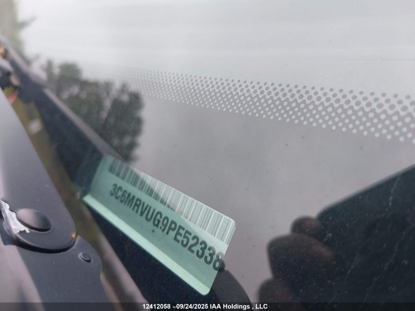 2023 Ram Promaster 3500 3500 High VIN: 3C6MRVUG9PE523389 Lot: 12412058