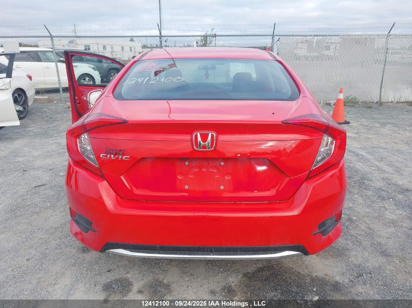 2021 Honda Civic Ex 4Dr VIN: 2HGFC2F76MH002002 Lot: 12412100