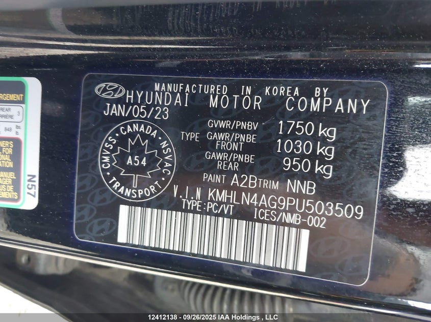KMHLN4AG9PU503509 2023 HYUNDAI ELANTRA photo no. 18