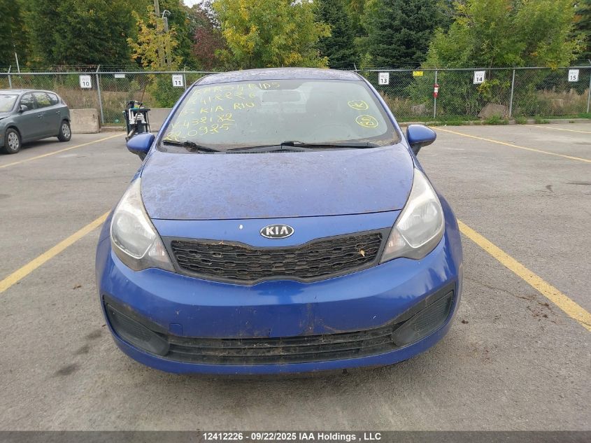 2015 Kia Rio Lx VIN: KNADM4A38F6432182 Lot: 12412226