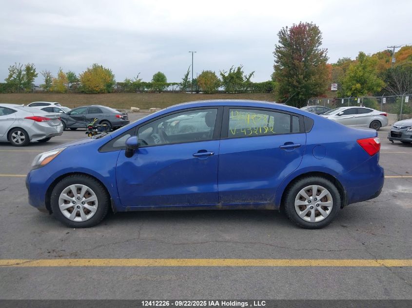 2015 Kia Rio Lx VIN: KNADM4A38F6432182 Lot: 12412226