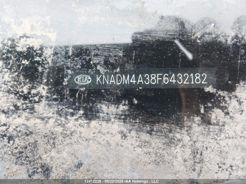 2015 Kia Rio Lx VIN: KNADM4A38F6432182 Lot: 12412226