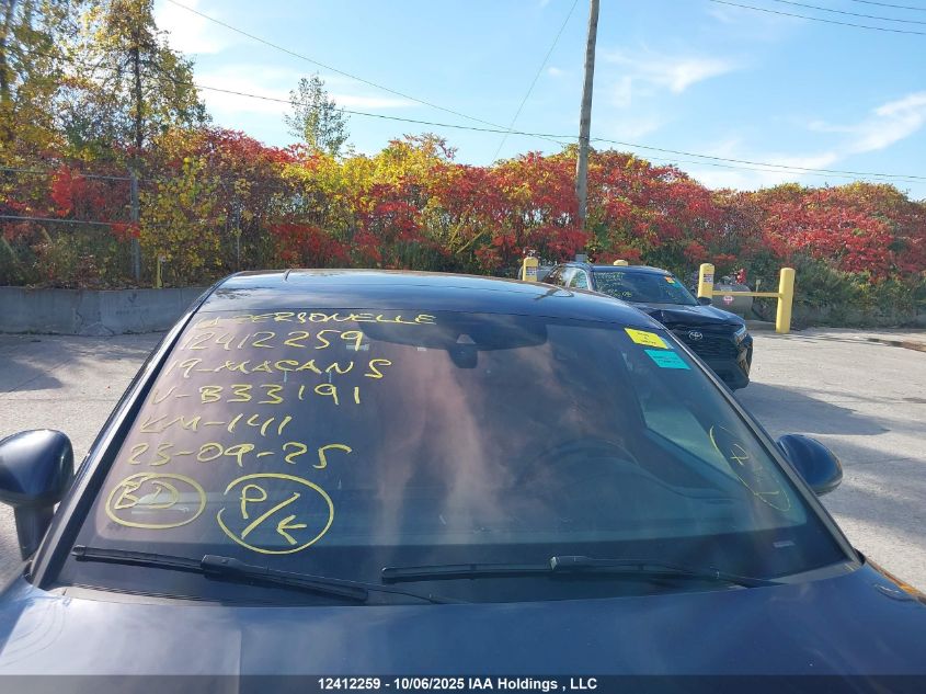 2019 Porsche Macan S VIN: WP1AB2A5XKLB33191 Lot: 12412259