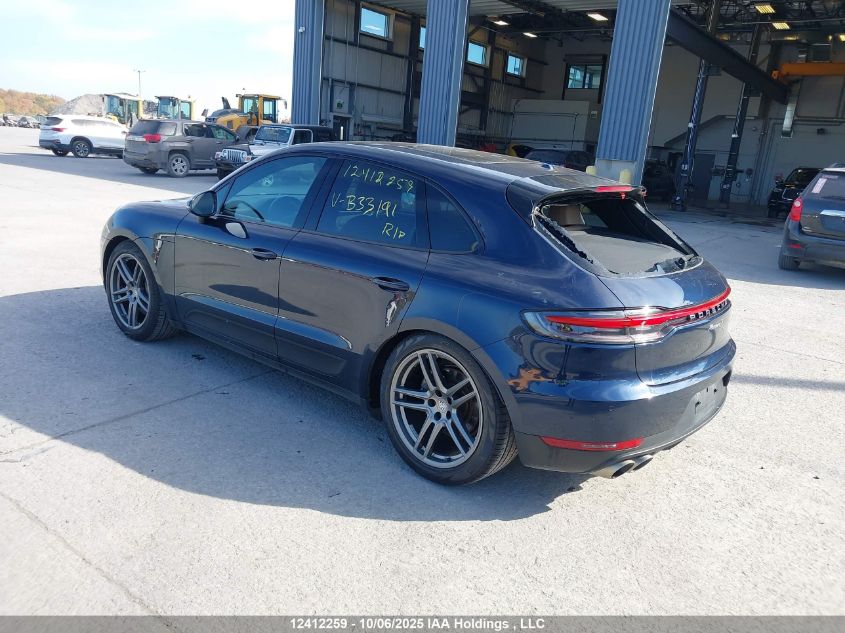 2019 Porsche Macan S VIN: WP1AB2A5XKLB33191 Lot: 12412259