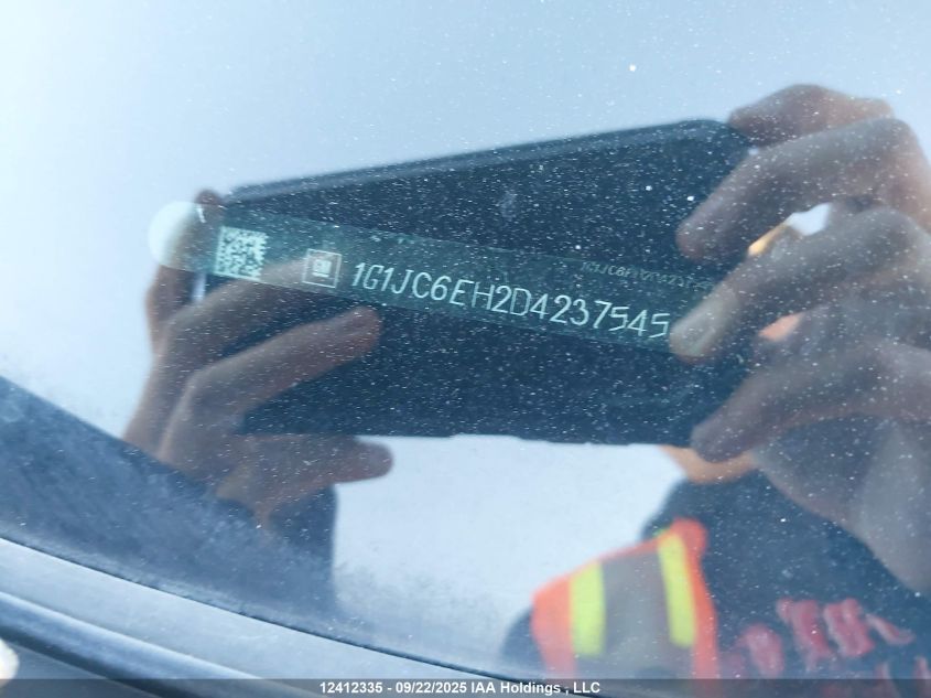 2013 Chevrolet Sonic Lt Auto VIN: 1G1JC6EH2D4237545 Lot: 12412335