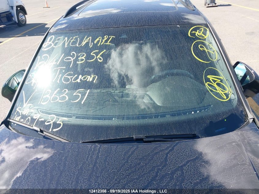 2024 Volkswagen Tiguan Comfortline R-Line Black Edition VIN: 3VV8B7AX9RM136351 Lot: 12412356