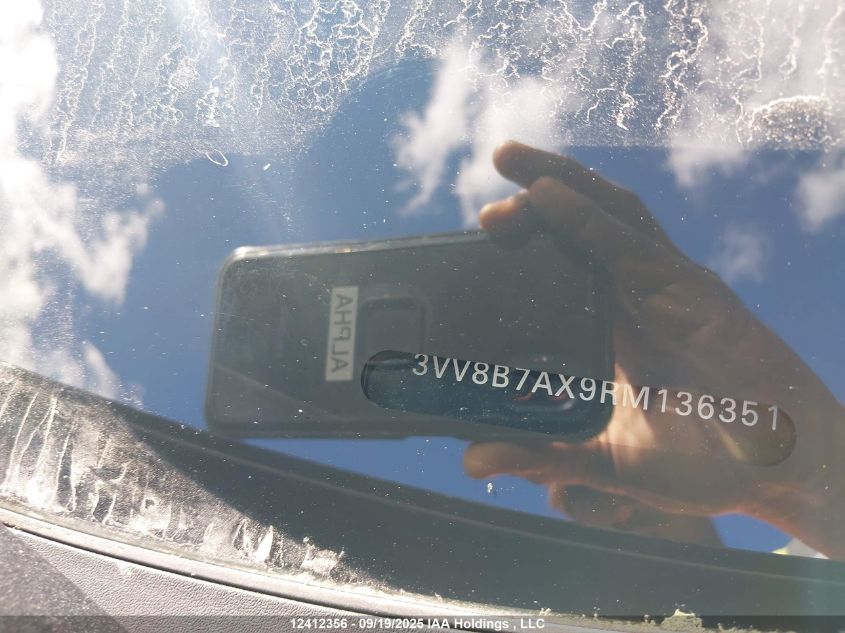 2024 Volkswagen Tiguan Comfortline R-Line Black Edition VIN: 3VV8B7AX9RM136351 Lot: 12412356