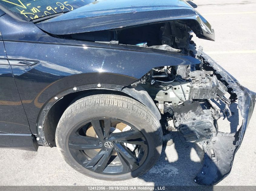 2024 Volkswagen Tiguan Comfortline R-Line Black Edition VIN: 3VV8B7AX9RM136351 Lot: 12412356