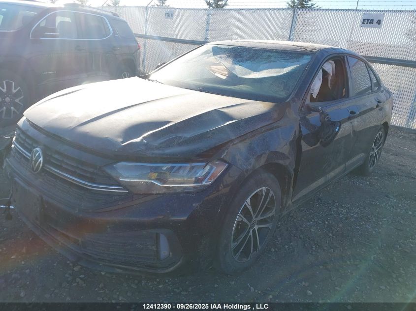 2022 Volkswagen Jetta Comfortline VIN: 3VWSM7BU9NM034140 Lot: 12412390