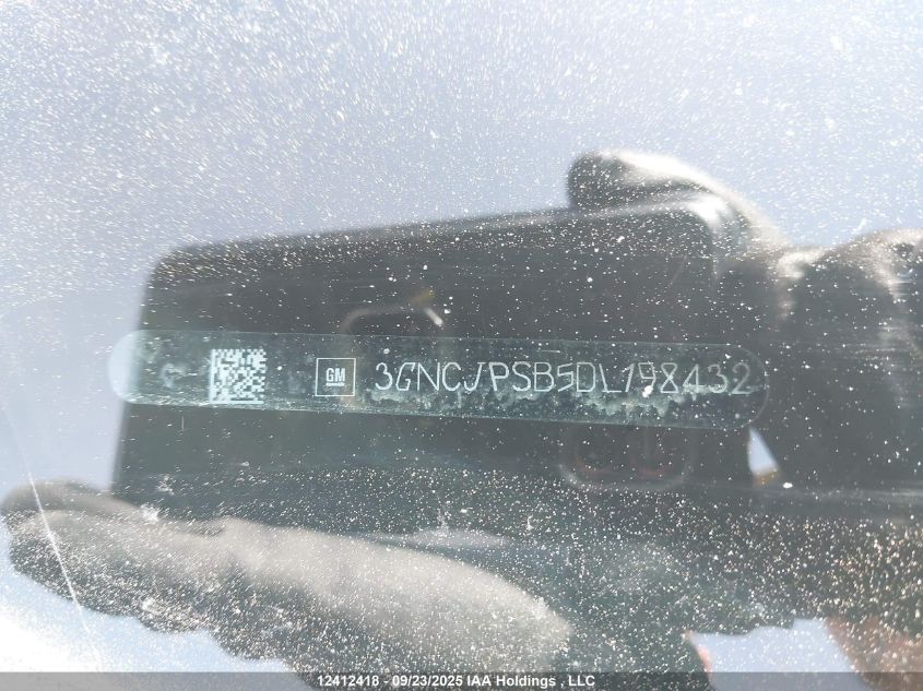 2013 Chevrolet Trax 1Lt VIN: 3GNCJPSB5DL198432 Lot: 12412418