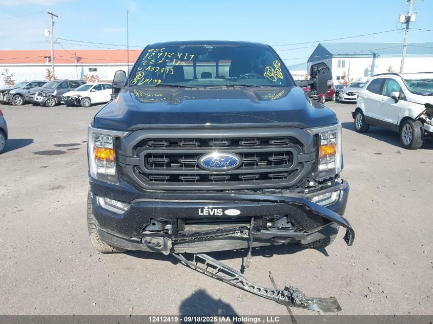 2022 Ford F150 Supercrew VIN: 1FTFW1E88NFA53613 Lot: 12412419