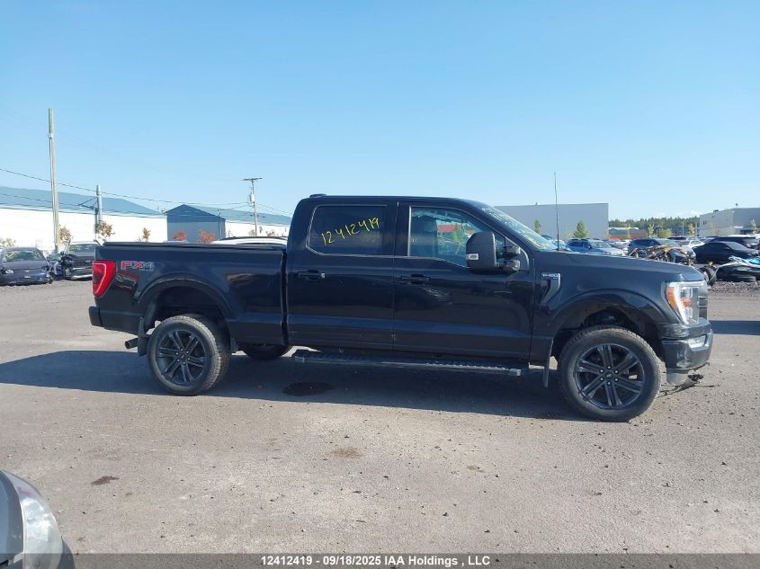 2022 Ford F150 Supercrew VIN: 1FTFW1E88NFA53613 Lot: 12412419