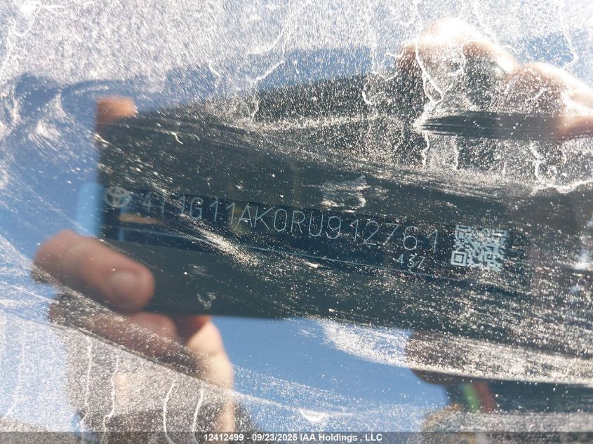 2024 Toyota Camry Se Night Shade/Se VIN: 4T1G11AK0RU912761 Lot: 12412499