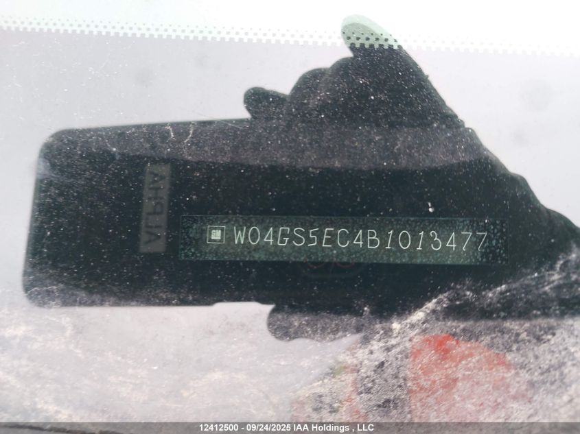 2011 Buick Regal Cxl VIN: W04GS5EC4B1013477 Lot: 12412500