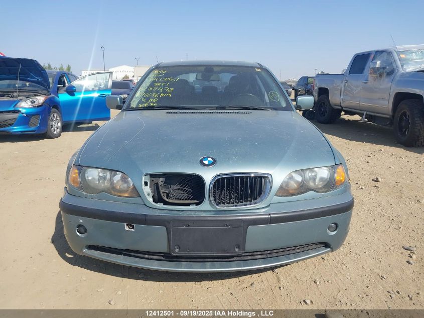 2003 BMW 325I VIN: WBAEV33453KL87478 Lot: 12412501
