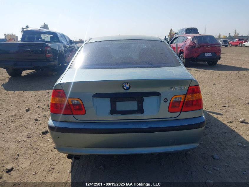 2003 BMW 325I VIN: WBAEV33453KL87478 Lot: 12412501
