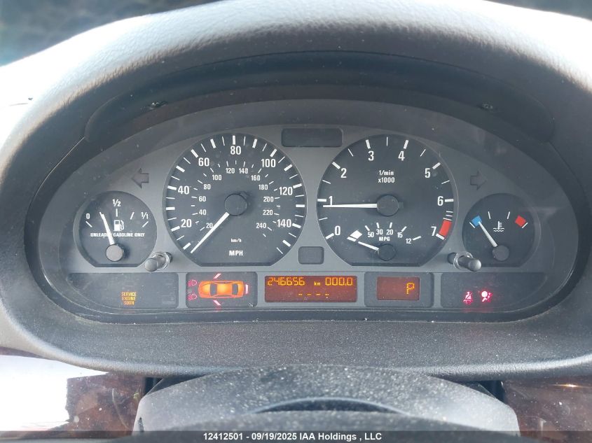 2003 BMW 325I VIN: WBAEV33453KL87478 Lot: 12412501