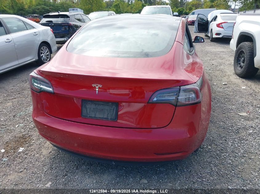 2022 Tesla Model 3 VIN: 5YJ3E1EA9NF258340 Lot: 12412594
