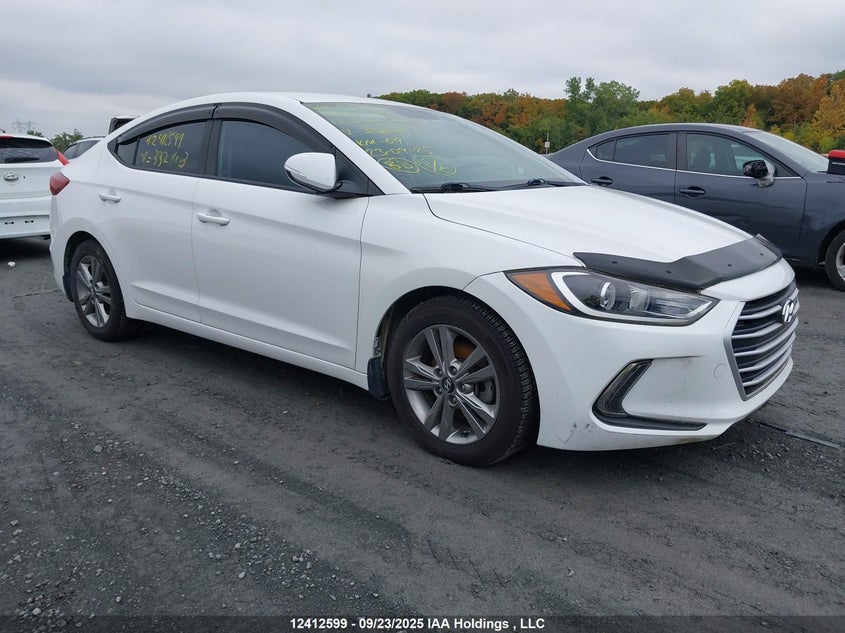 2017 Hyundai Elantra Gl white sedan null KMHD84LF2HU332863 photo #1