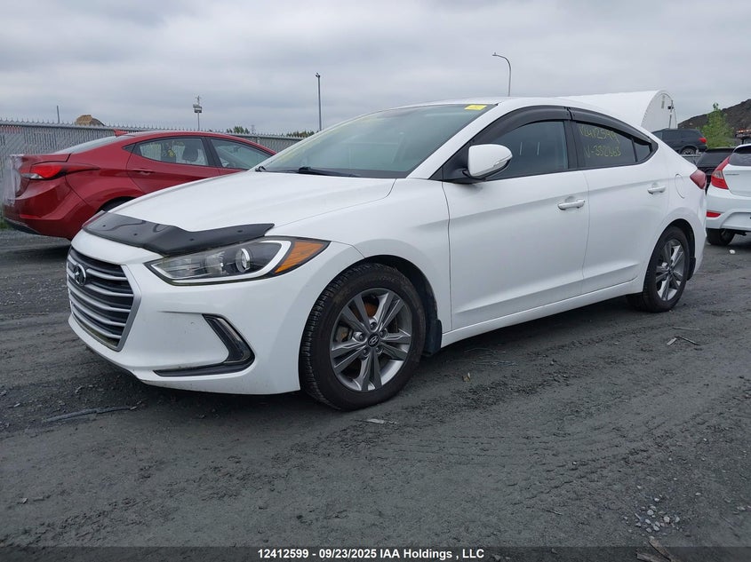 2017 Hyundai Elantra Gl white sedan null KMHD84LF2HU332863 photo #3