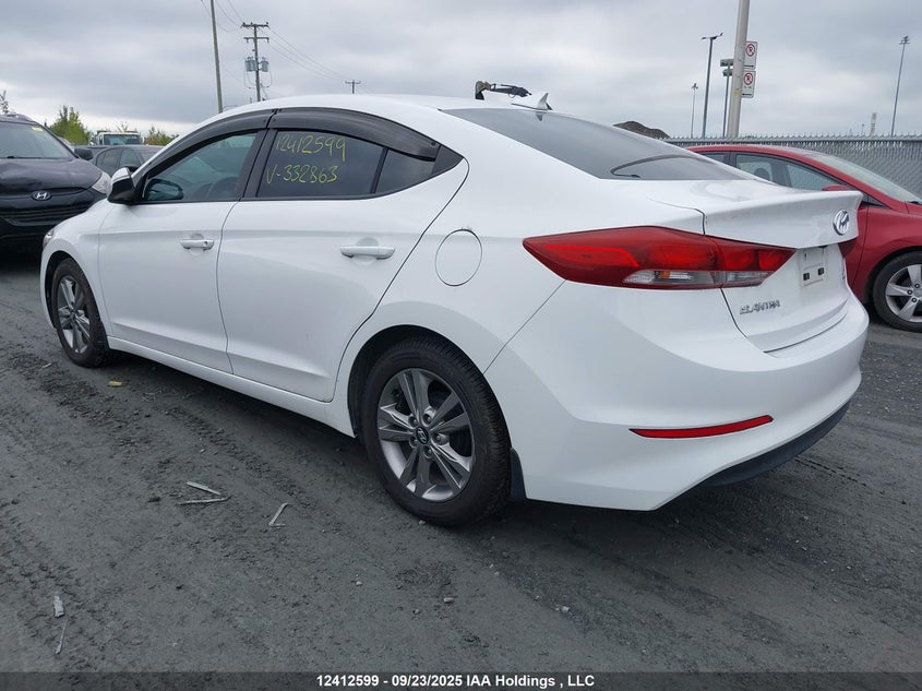 2017 Hyundai Elantra Gl white sedan null KMHD84LF2HU332863 photo #4