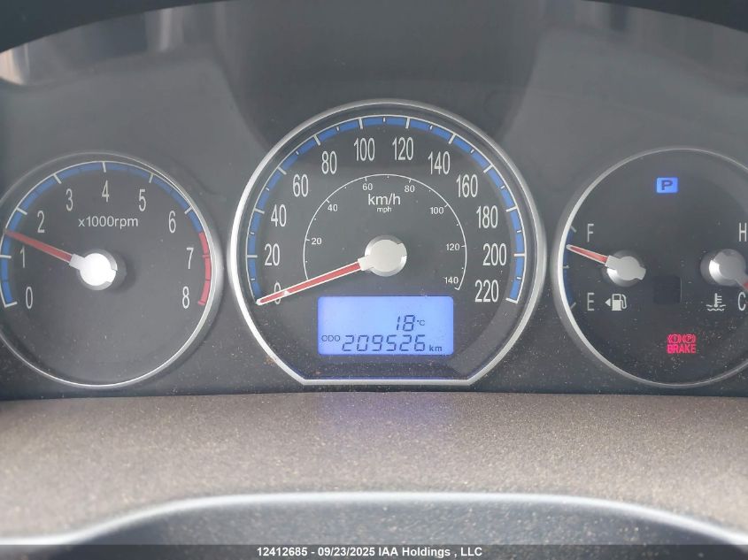 2009 Hyundai Santa Fe Gl VIN: 5NMSG13E89H250570 Lot: 12412685