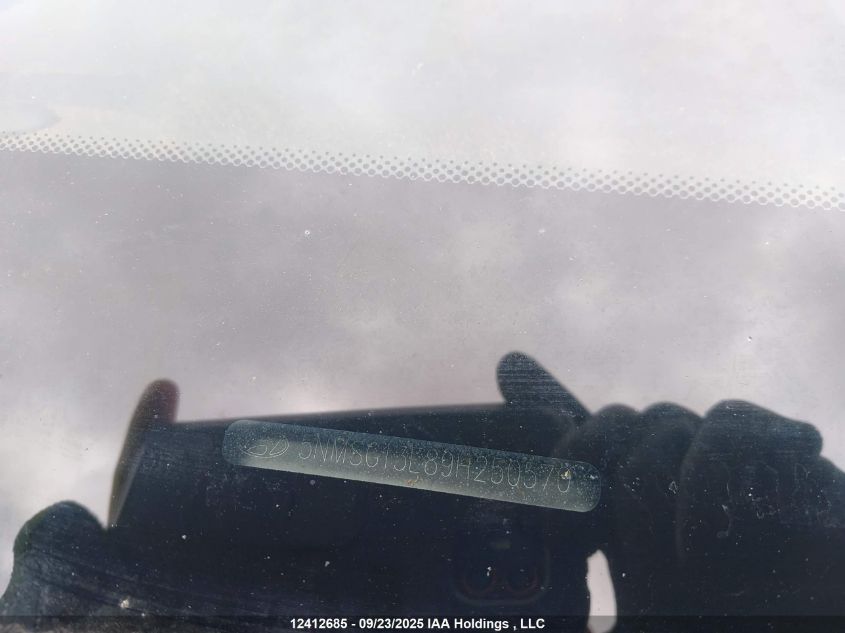 2009 Hyundai Santa Fe Gl VIN: 5NMSG13E89H250570 Lot: 12412685