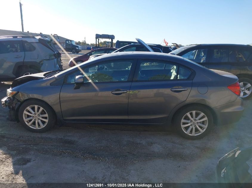 2012 Honda Civic Exl VIN: 2HGFB2F9XCH057068 Lot: 12412691