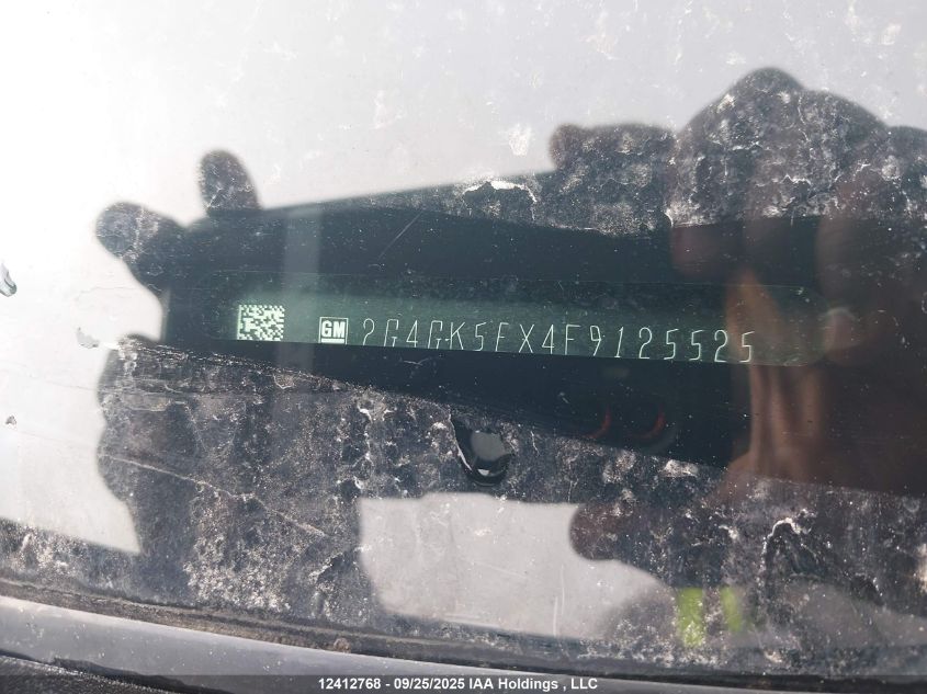2015 Buick Regal VIN: 2G4GK5EX4F9125525 Lot: 12412768