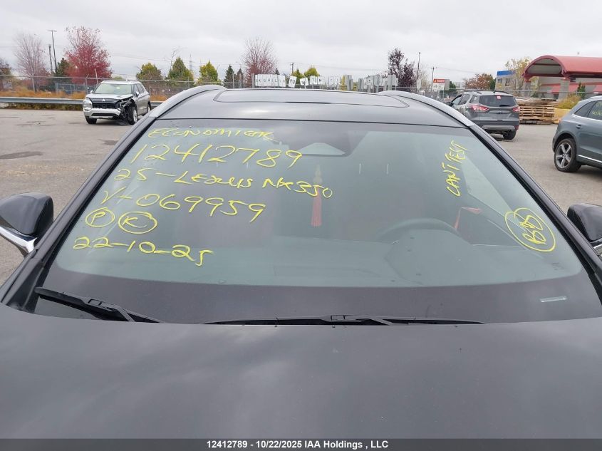 2025 Lexus Nx 350 VIN: 2T2GGCEZ0SC072761 Lot: 12412789