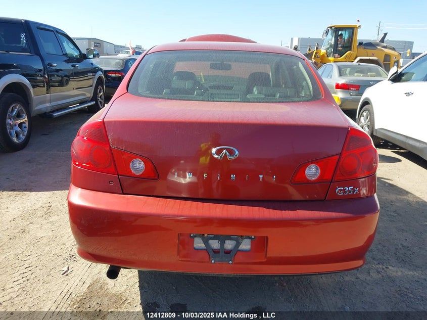 2006 Infiniti G35 VIN: JNKCV51F26M609881 Lot: 12412809