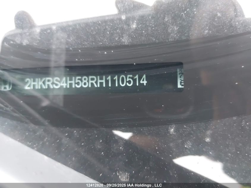 2024 Honda Cr-V VIN: 2HKRS4H58RH110514 Lot: 12412820