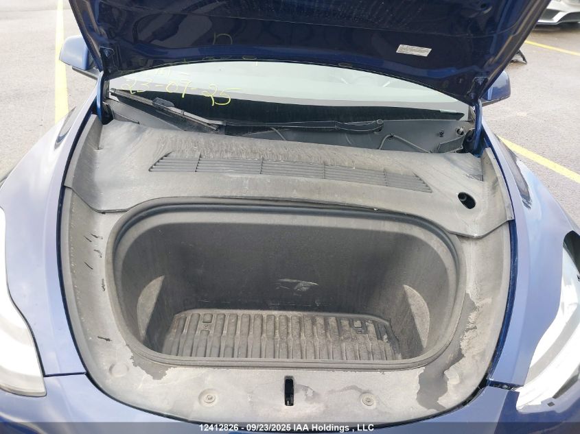 2022 Tesla Model Y VIN: 7SAYGDEE2NF467572 Lot: 12412826