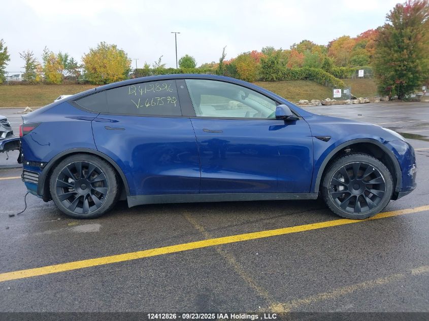 2022 Tesla Model Y VIN: 7SAYGDEE2NF467572 Lot: 12412826