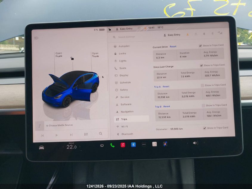 2022 Tesla Model Y VIN: 7SAYGDEE2NF467572 Lot: 12412826