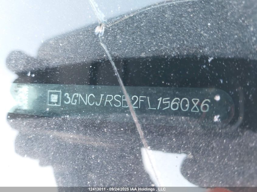 2015 Chevrolet Trax 1Lt VIN: 3GNCJRSB2FL156086 Lot: 12413011