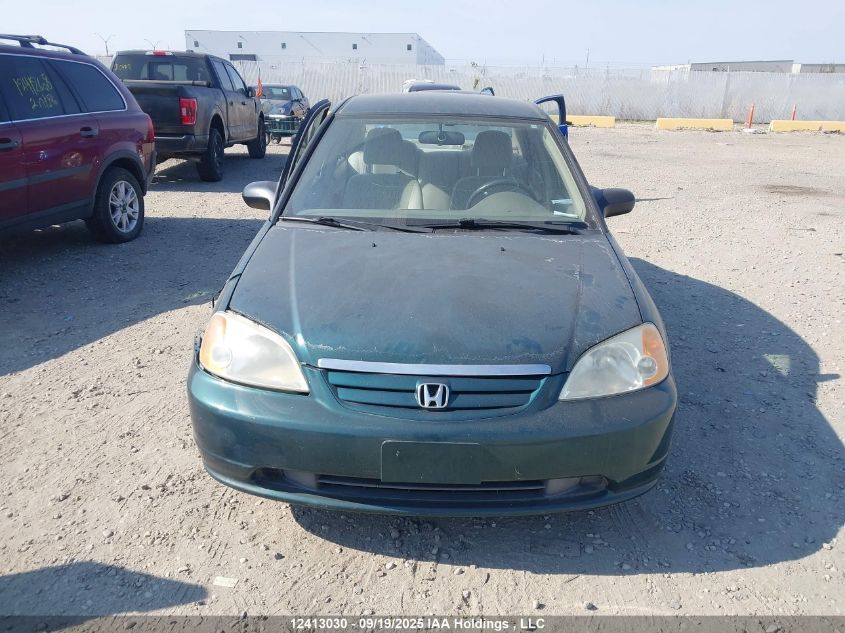 2001 Honda Civic Dx VIN: 2HGES16381H938303 Lot: 12413030