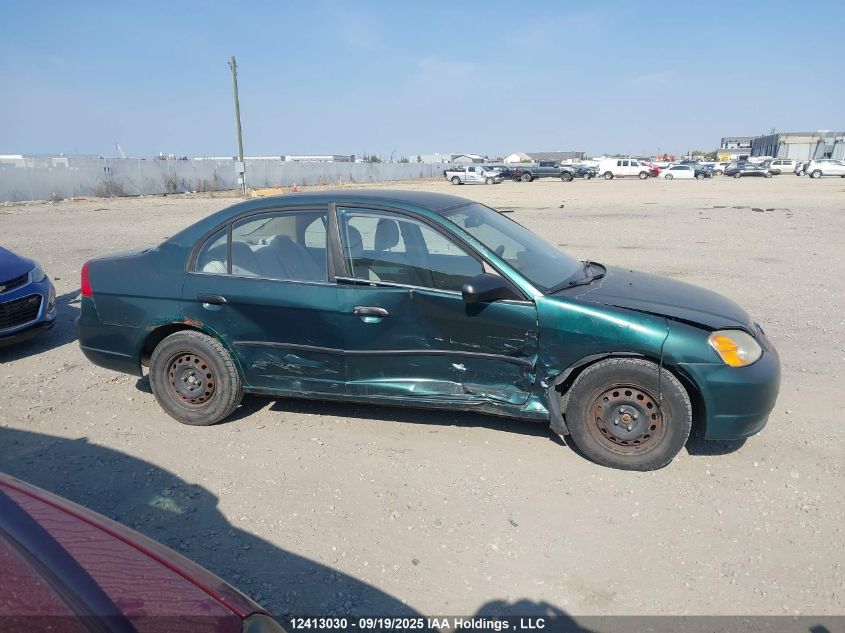 2001 Honda Civic Dx VIN: 2HGES16381H938303 Lot: 12413030