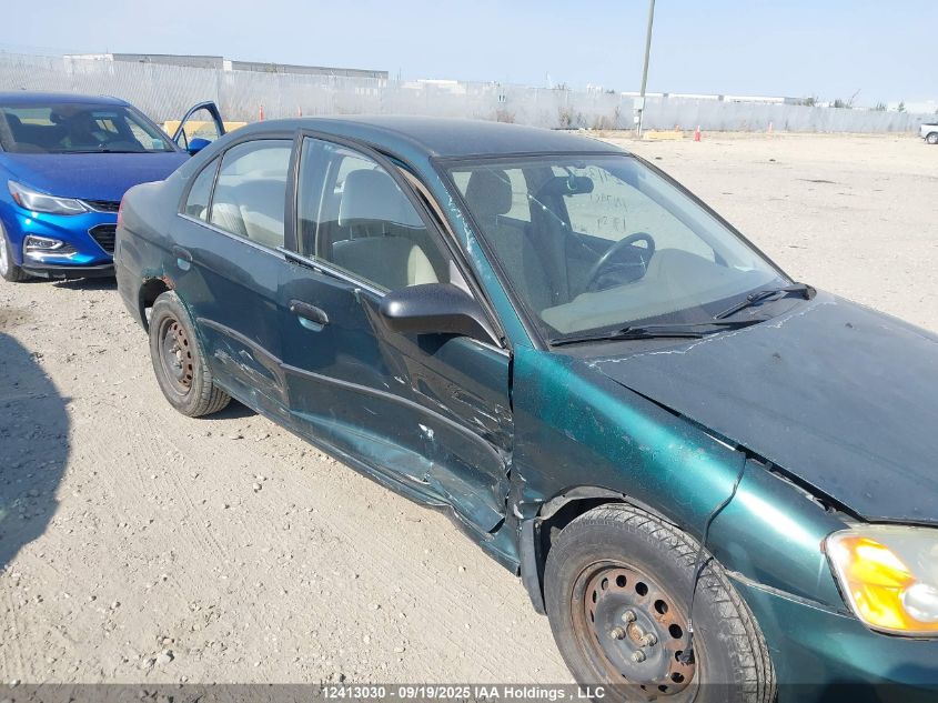 2001 Honda Civic Dx VIN: 2HGES16381H938303 Lot: 12413030