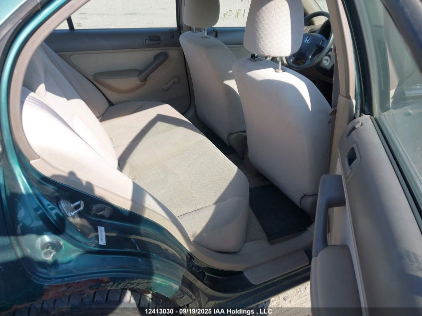 2001 Honda Civic Dx VIN: 2HGES16381H938303 Lot: 12413030