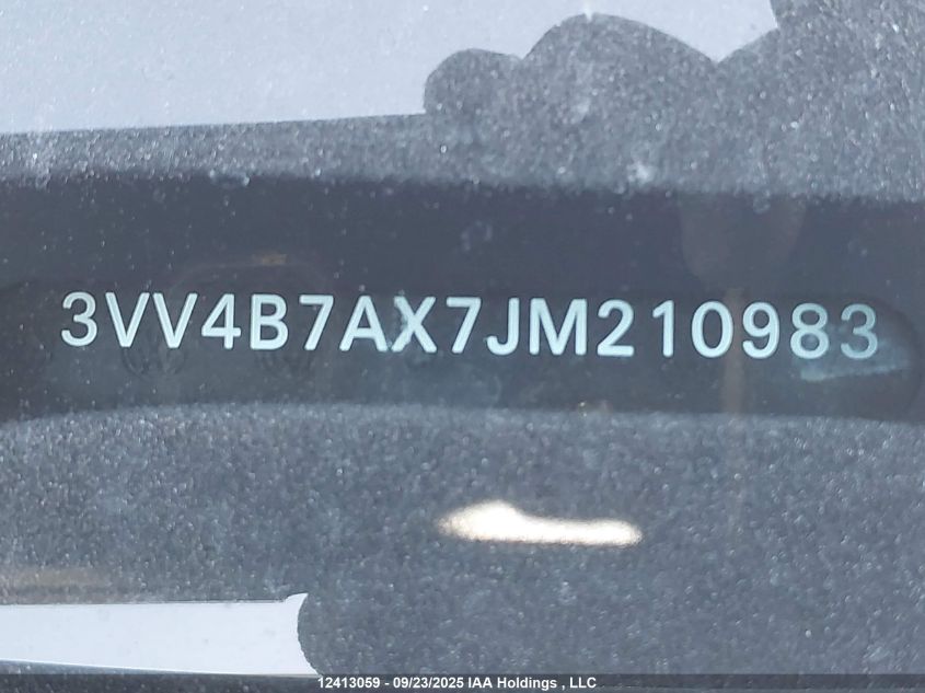 2018 Volkswagen Tiguan Sel Premium VIN: 3VV4B7AX7JM210983 Lot: 12413059
