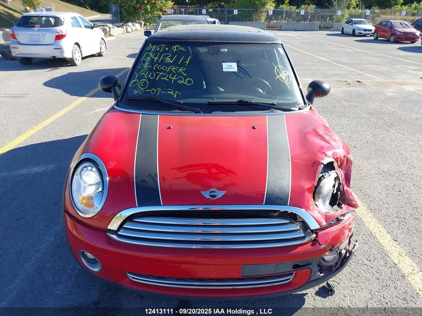 WMWMF33529TW72420 2009 MINI COOPER photo no. 12