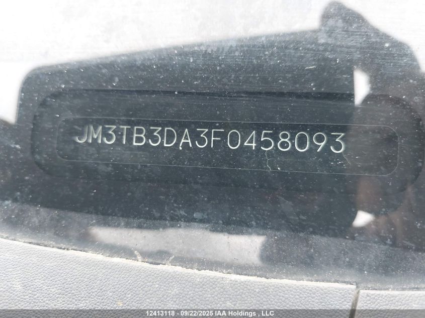 2015 Mazda Cx-9 Grand Touring VIN: JM3TB3DA3F0458093 Lot: 12413118