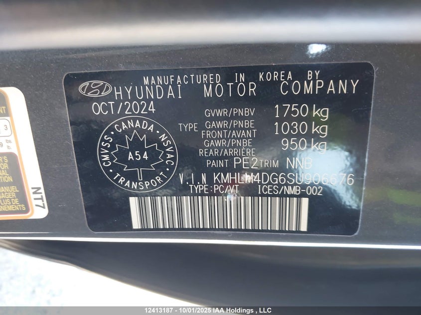 KMHLM4DG6SU906676 2025 HYUNDAI ELANTRA photo no. 18