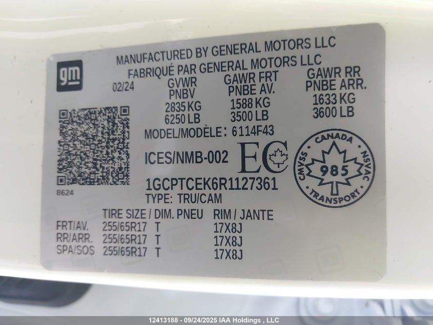 1GCPTCEK6R1127361 2024 CHEVROLET COLORADO photo no. 19