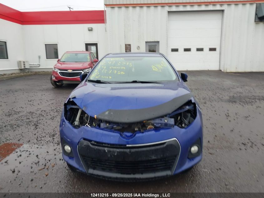 2014 Toyota Corolla L/Le/Le Pls/Prm/S/S Pls VIN: 2T1BURHE1EC187750 Lot: 12413215
