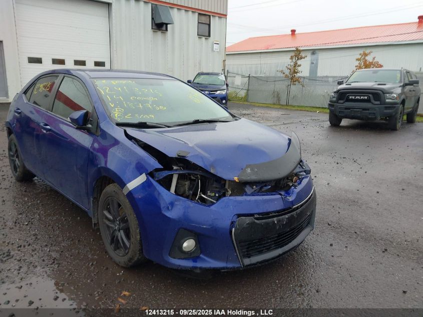 2014 Toyota Corolla L/Le/Le Pls/Prm/S/S Pls VIN: 2T1BURHE1EC187750 Lot: 12413215