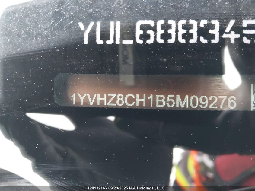 2011 Mazda 6 I VIN: 1YVHZ8CH1B5M09276 Lot: 12413216