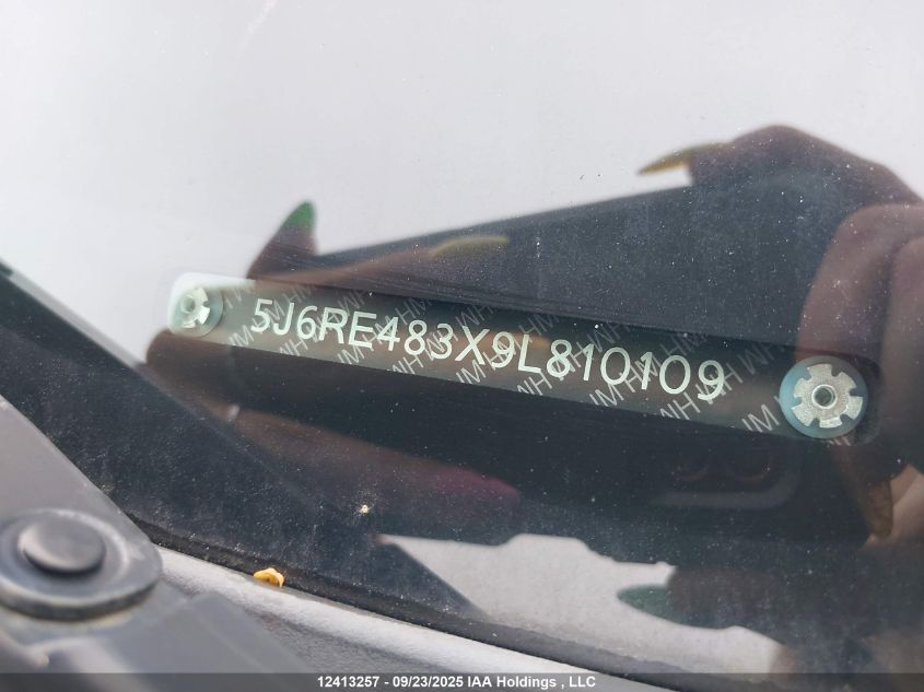 2009 Honda Cr-V Lx VIN: 5J6RE483X9L810109 Lot: 12413257