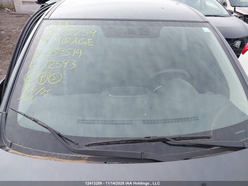 2024 Mitsubishi Mirage Es/Le VIN: ML32AUHJXRH039514 Lot: 12413259